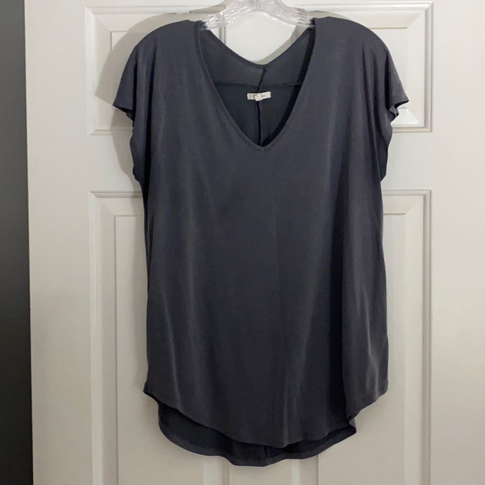 Charcoal grey blouse